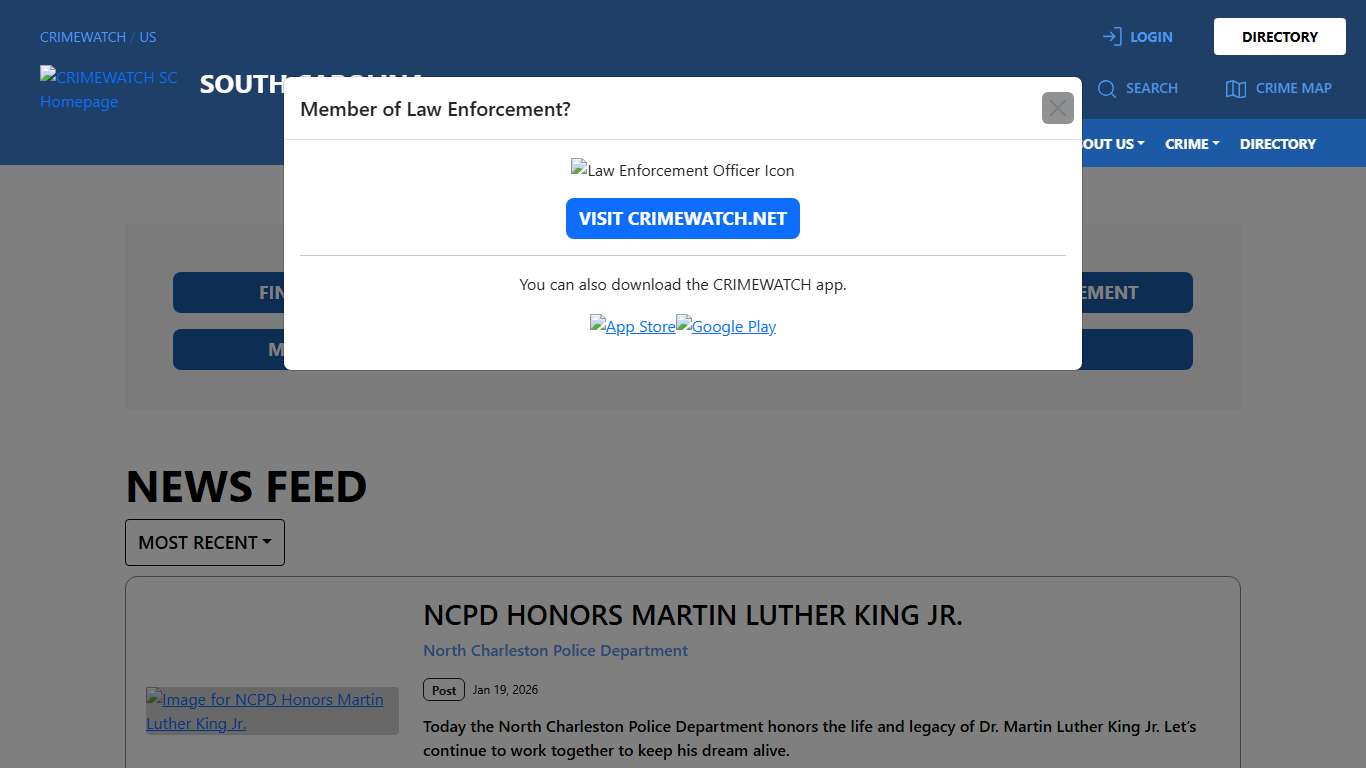 CRIMEWATCH SC | CRIMEWATCH US