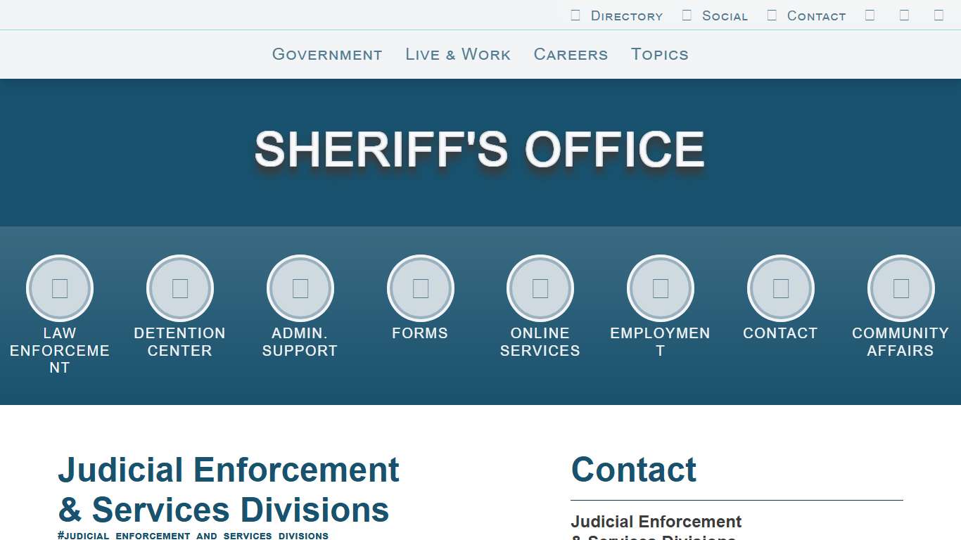 Charleston County Sheriff's Office: Judicial Enforcement and Services Divisions
